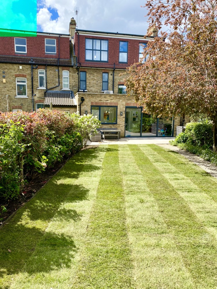 permeable gravel path laid across a wet clay back garden in Brockley SE4