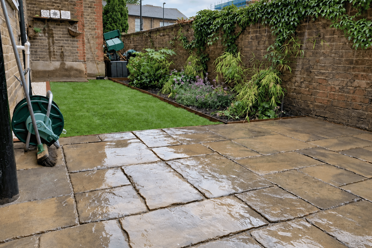 backyard paving south east london by urban gardeners