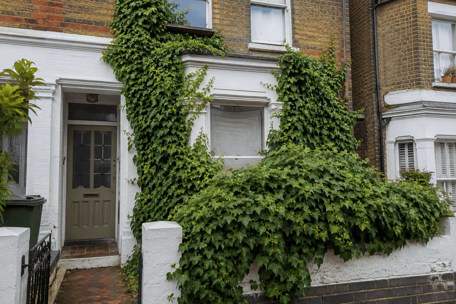 house overgrown with ivy in south east london