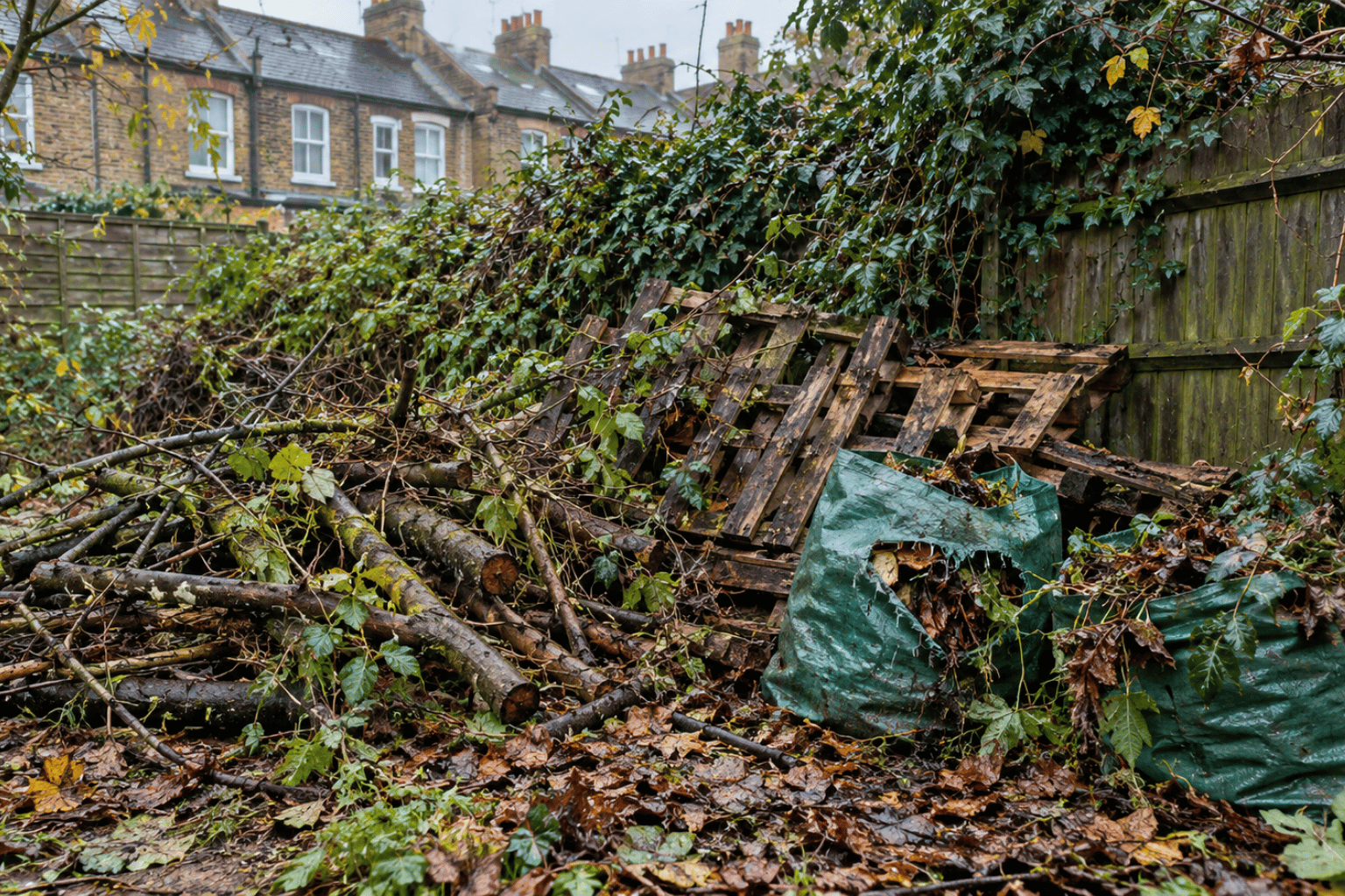 overgrown garden in south east london